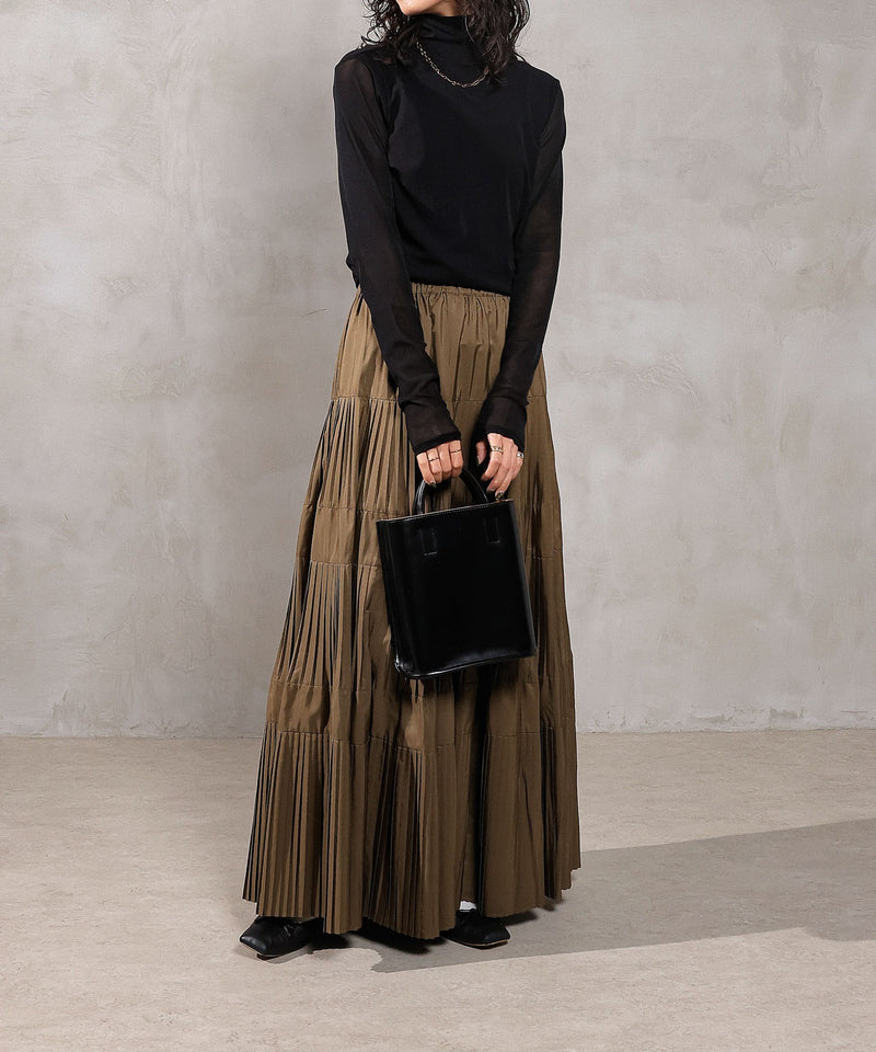 【新色追加】ハイネック シアー トップス