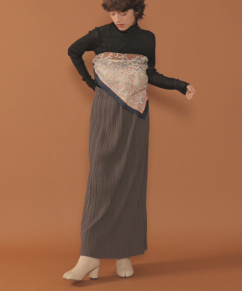 【新色追加】ハイネック シアー トップス