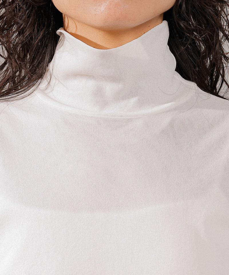 【新色追加】ハイネック シアー トップス