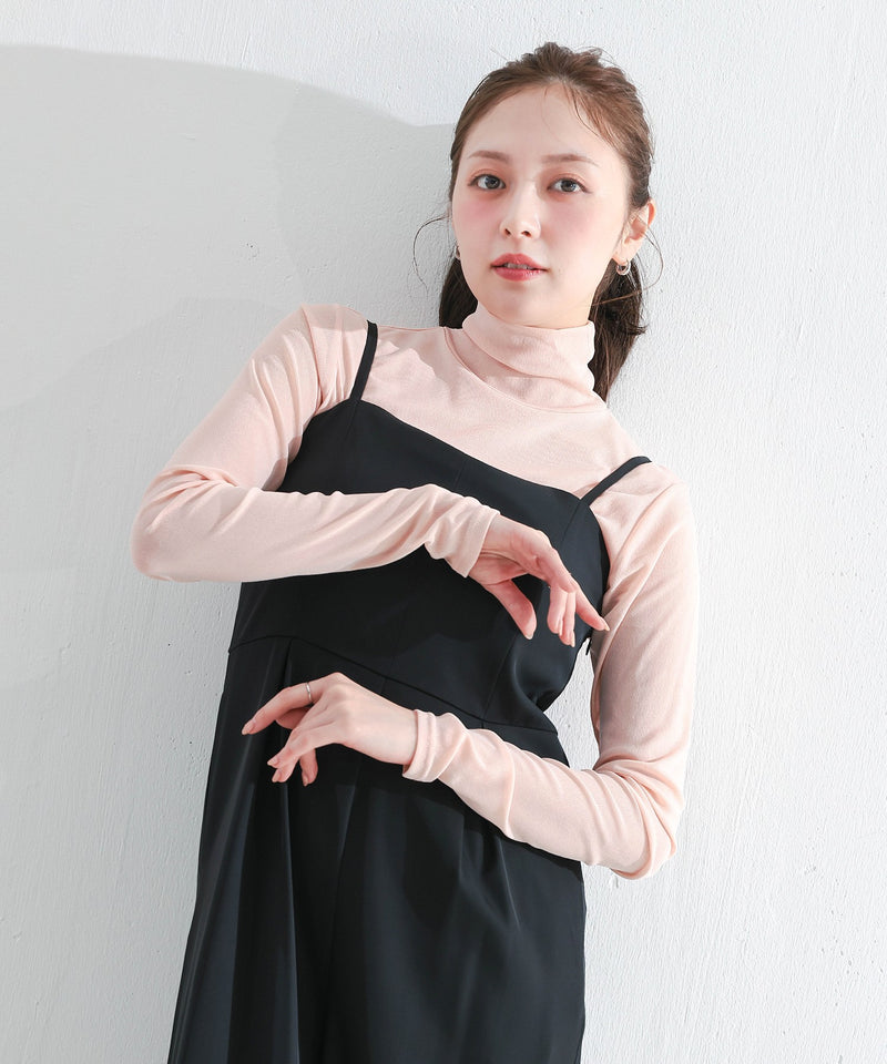 【新色追加】ハイネック シアー トップス