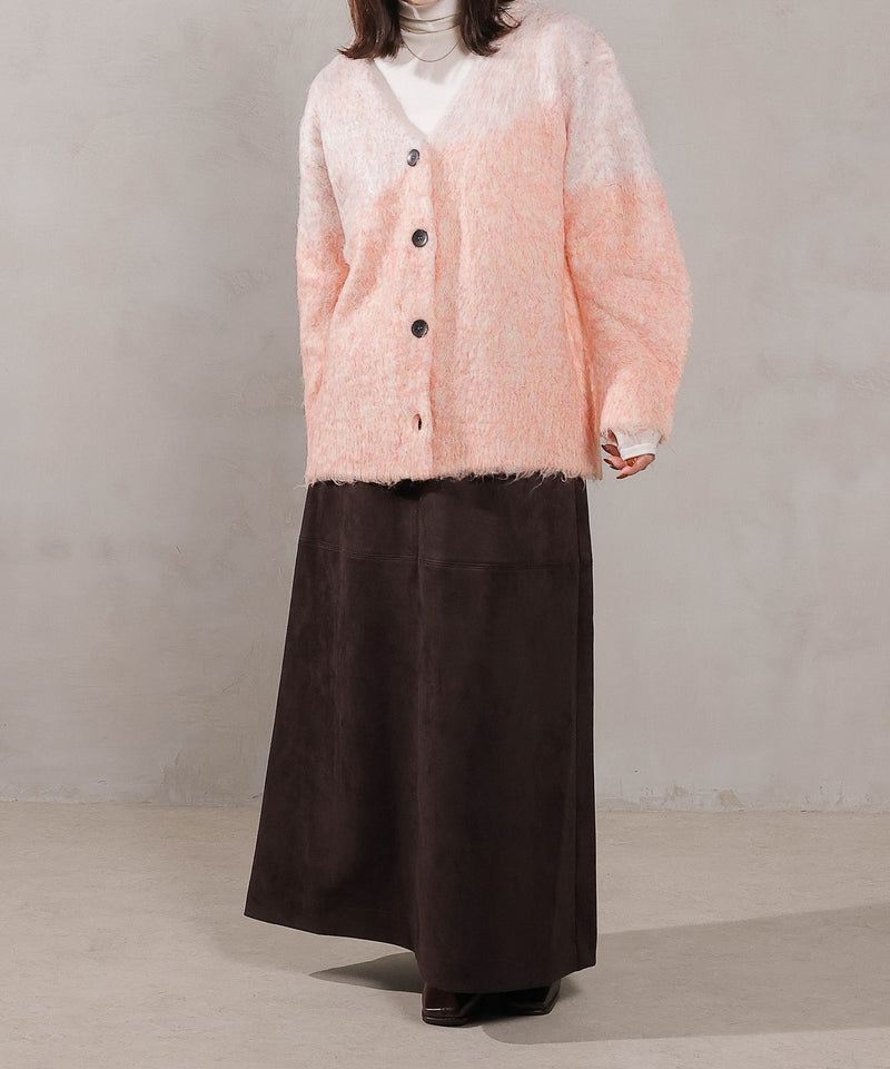 【冬コーデが一瞬で華やぐ】シャギー ニット カーディガン 秋服 冬服