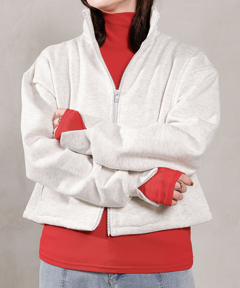 【着るだけであか抜けシルエット】ダブルジップブルゾン