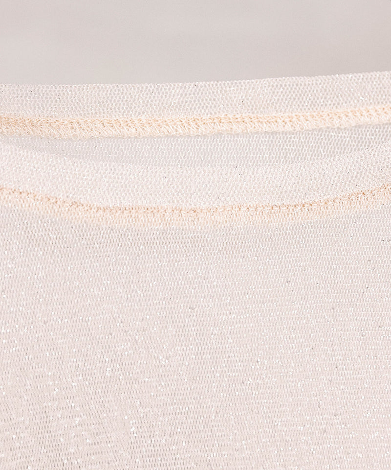 【ほんのりラメでさりげなく輝く】ラメシアークルーネックプルオーバー