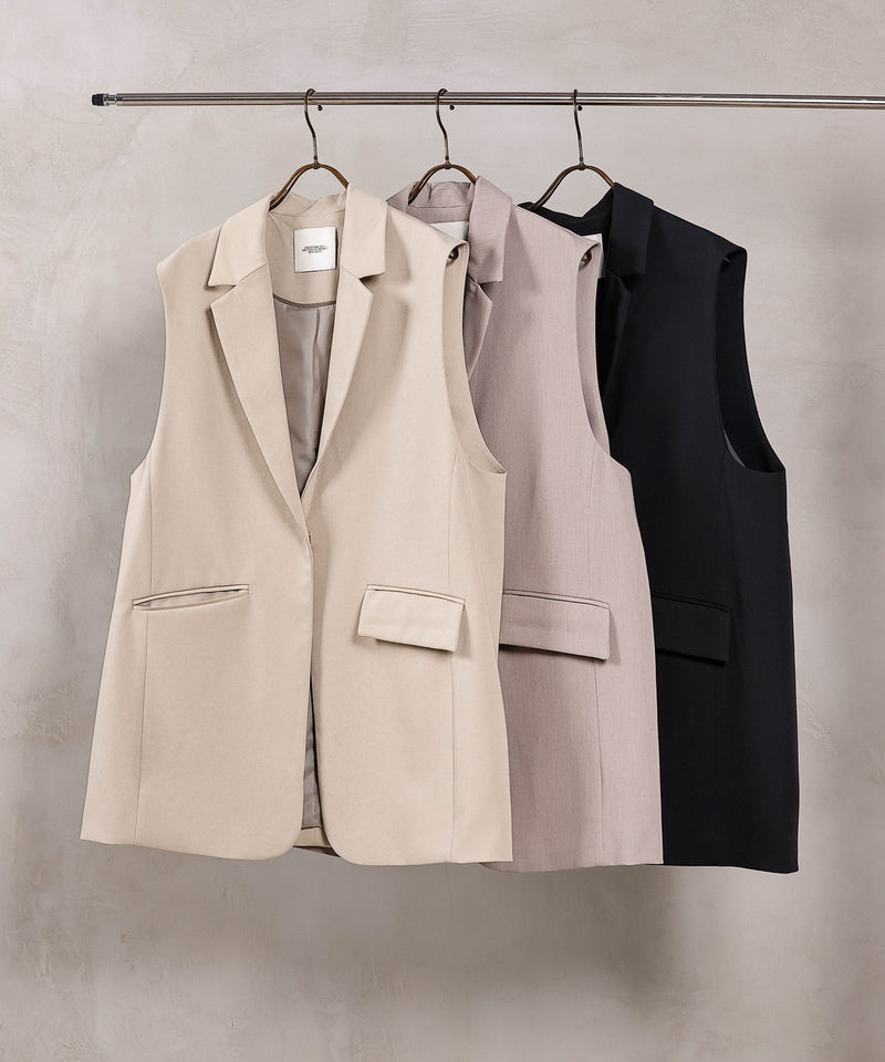 【羽織るだけでコーデが決まる】バックコクーンジレ