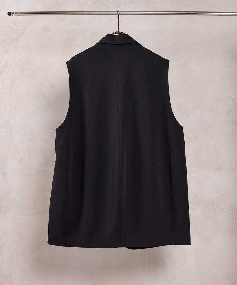 【羽織るだけでコーデが決まる】バックコクーンジレ