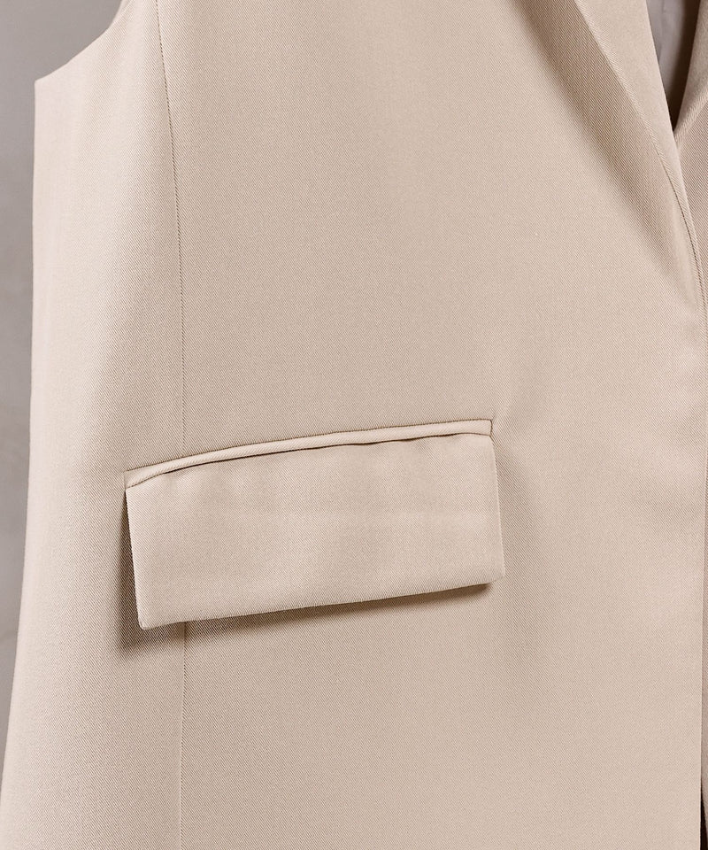 【羽織るだけでコーデが決まる】バックコクーンジレ