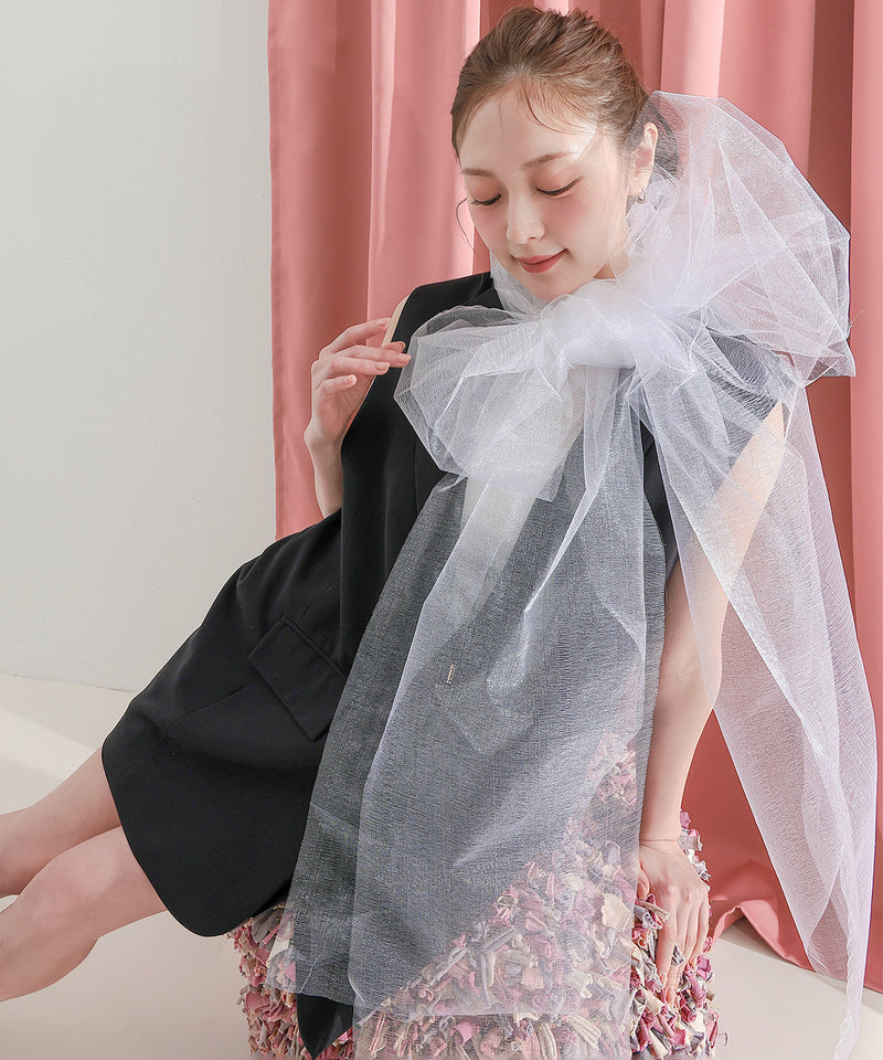 【羽織るだけでコーデが決まる】バックコクーンジレ