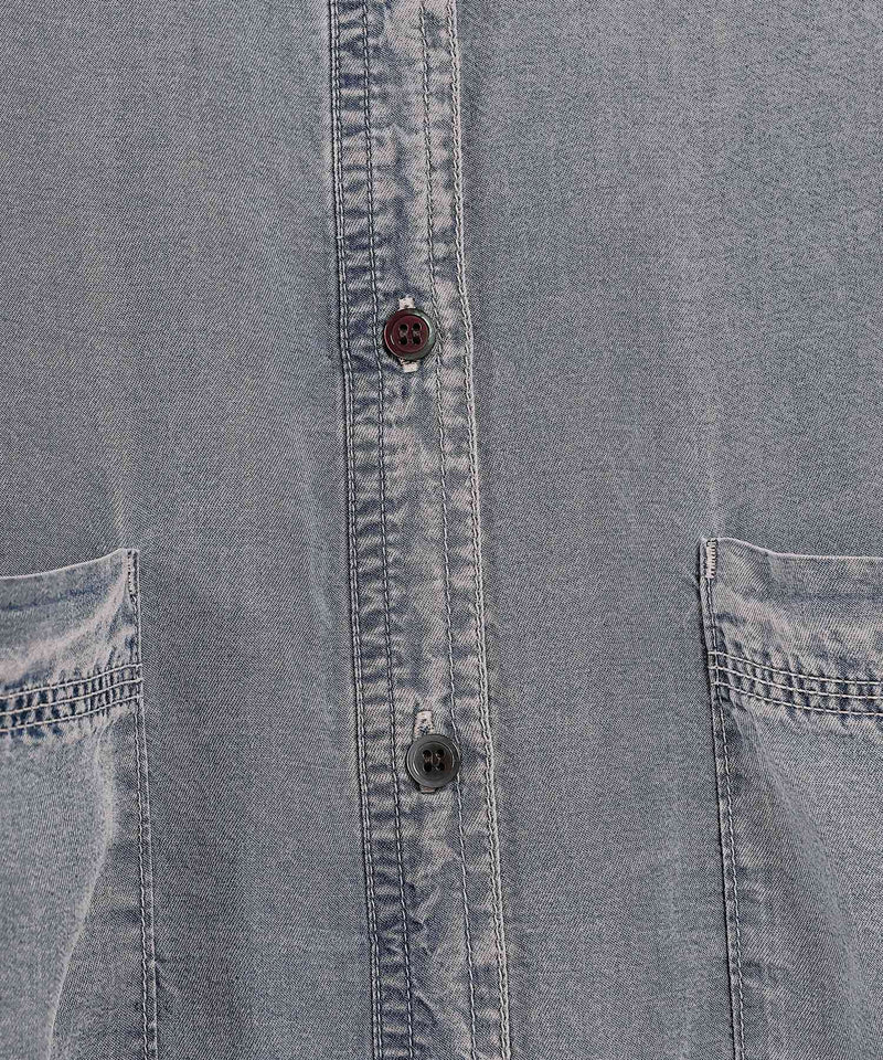 【1枚あると着こなしが広がる】テンセルデニムオーバーシャツ
