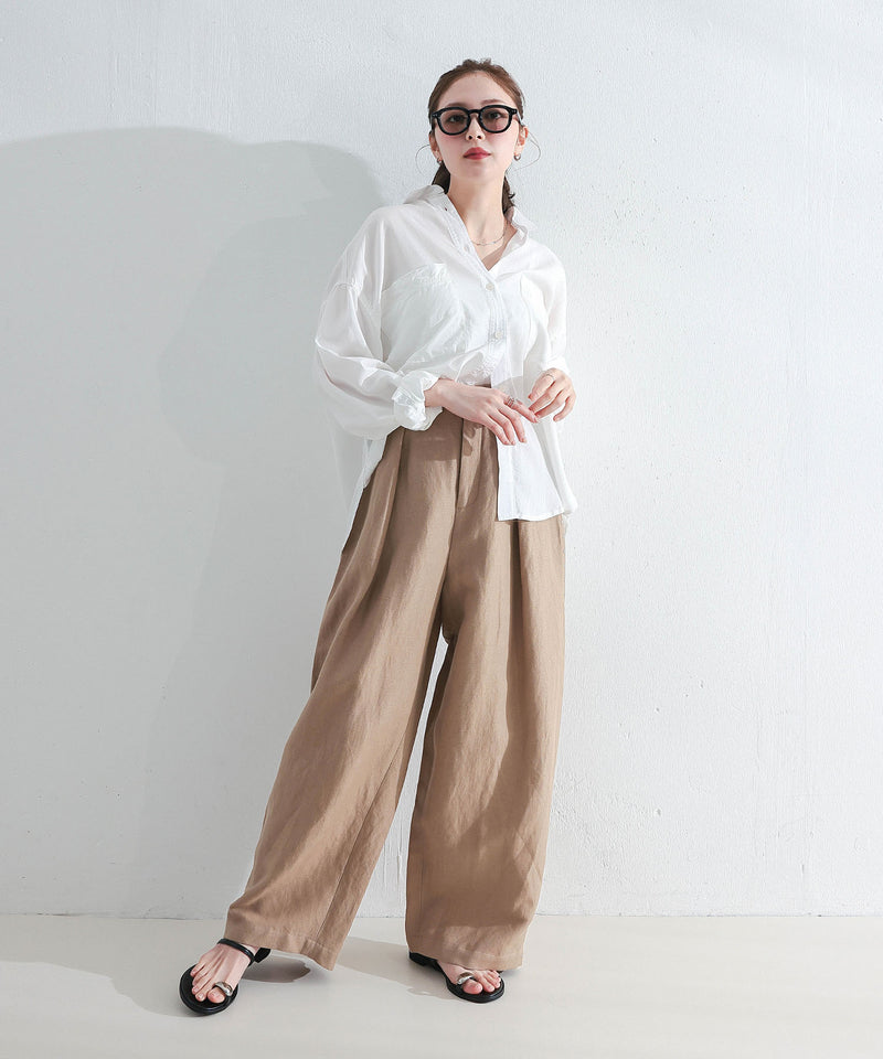 【1枚あると着こなしが広がる】テンセルデニムオーバーシャツ