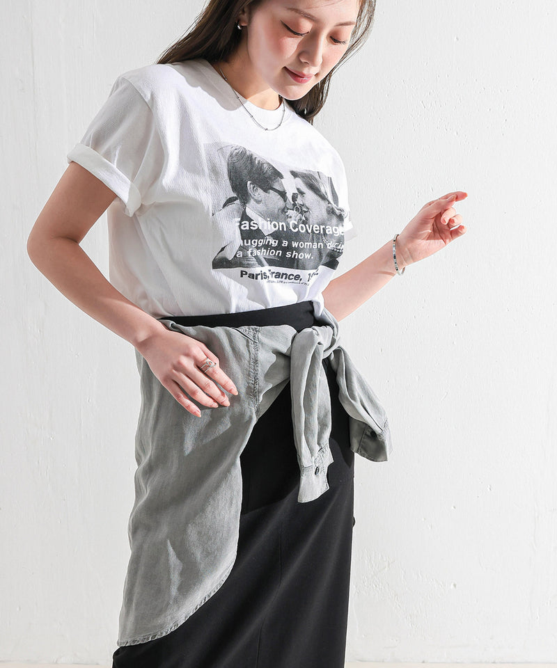 【1枚あると着こなしが広がる】テンセルデニムオーバーシャツ