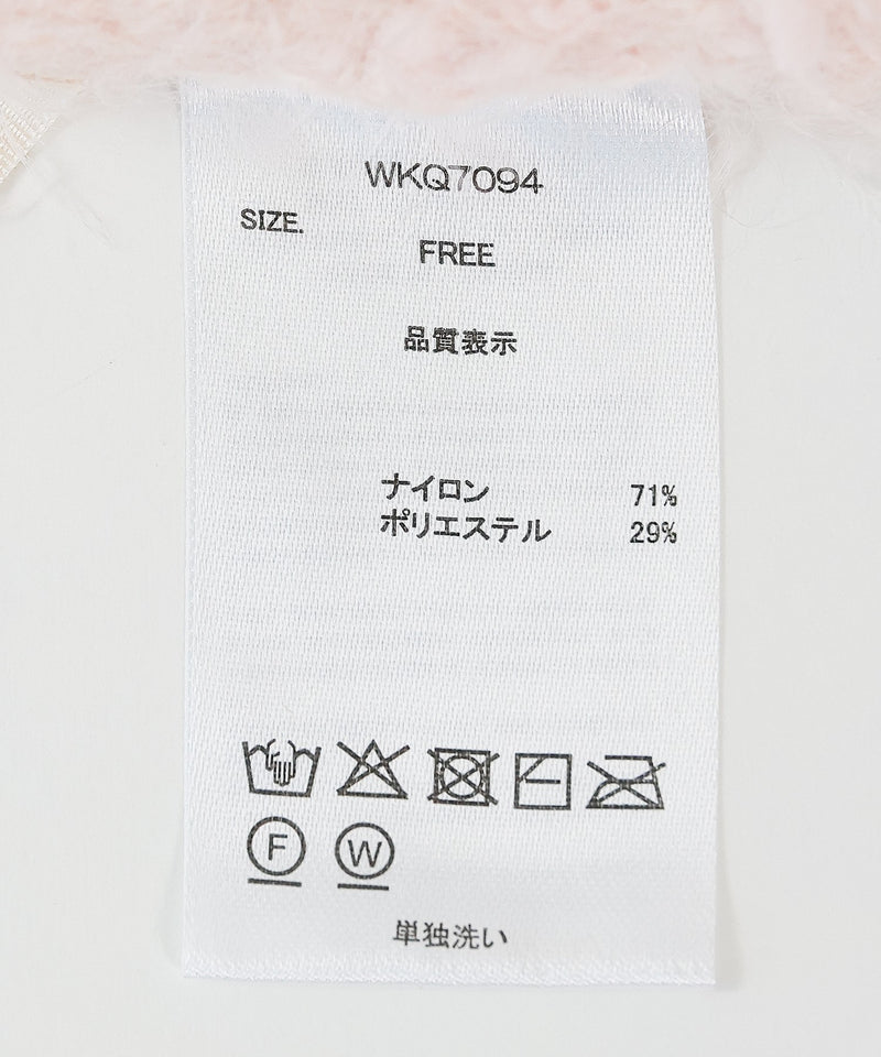 【ゆるっと抜け感で女性らしさが漂う】タッセルボールシャギーカーディガン