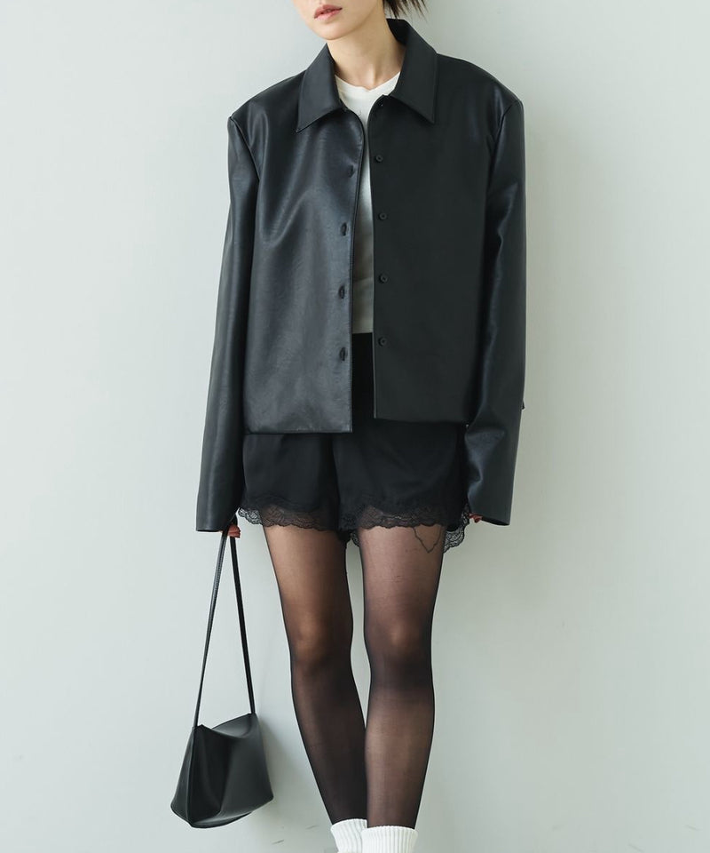 2027年1月中句～2月上句頃入荷予定【TODAYFUL / トゥデイフル】Leather Shirts Jacket / レザーシャツジャケット