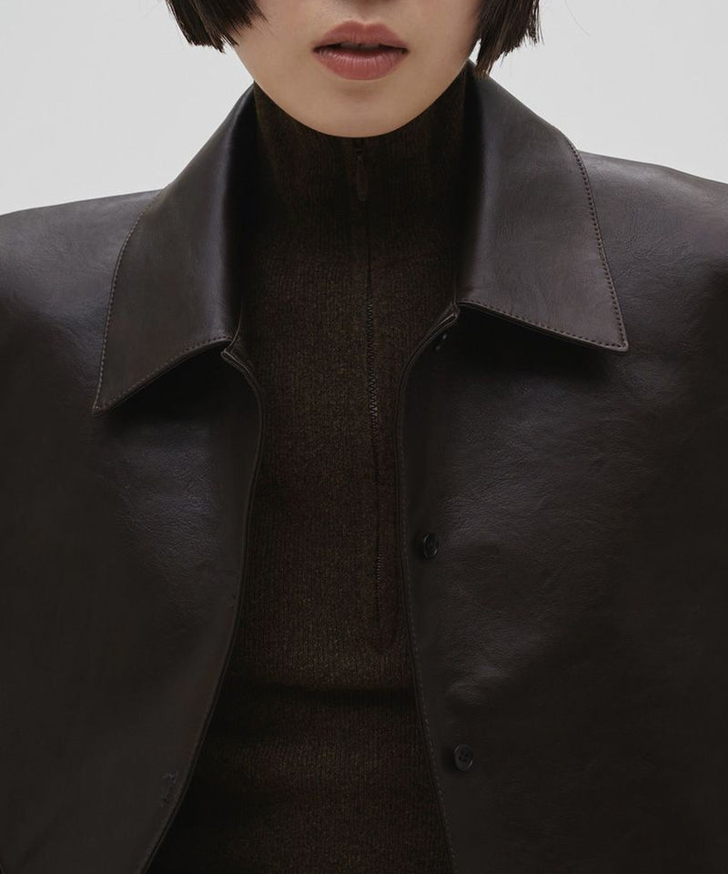 2027年1月中句～2月上句頃入荷予定【TODAYFUL / トゥデイフル】Leather Shirts Jacket / レザーシャツジャケット