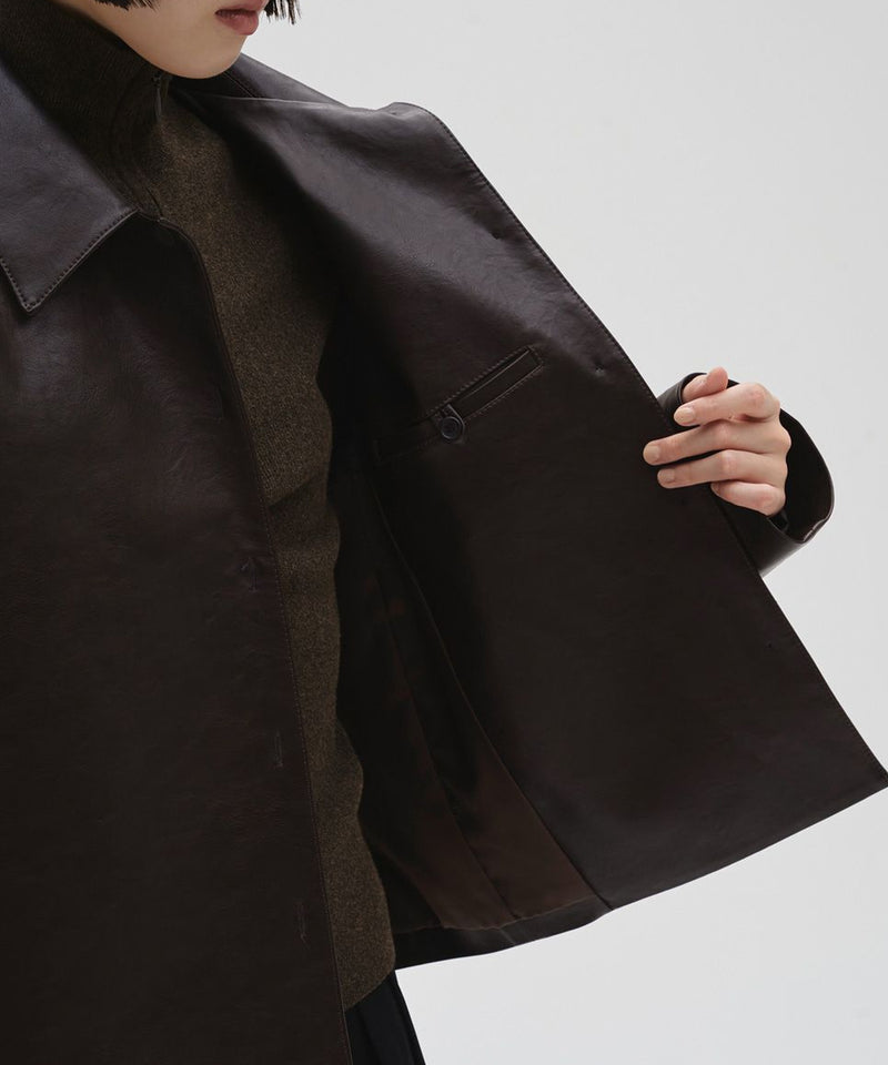 2027年1月中句～2月上句頃入荷予定【TODAYFUL / トゥデイフル】Leather Shirts Jacket / レザーシャツジャケット