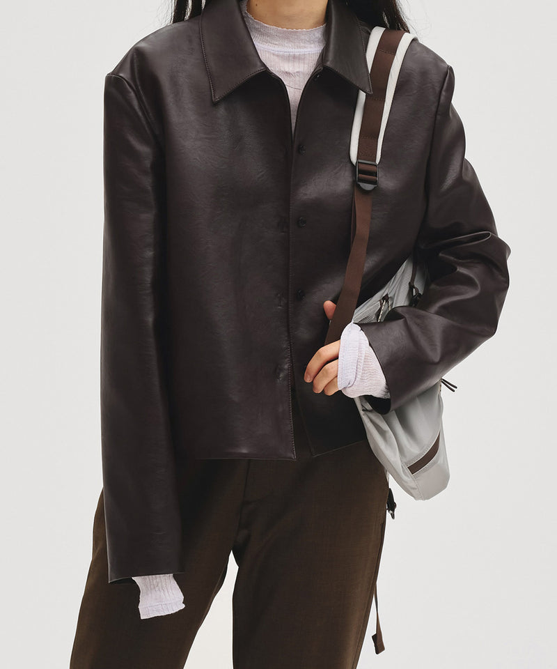 2027年1月中句～2月上句頃入荷予定【TODAYFUL / トゥデイフル】Leather Shirts Jacket / レザーシャツジャケット