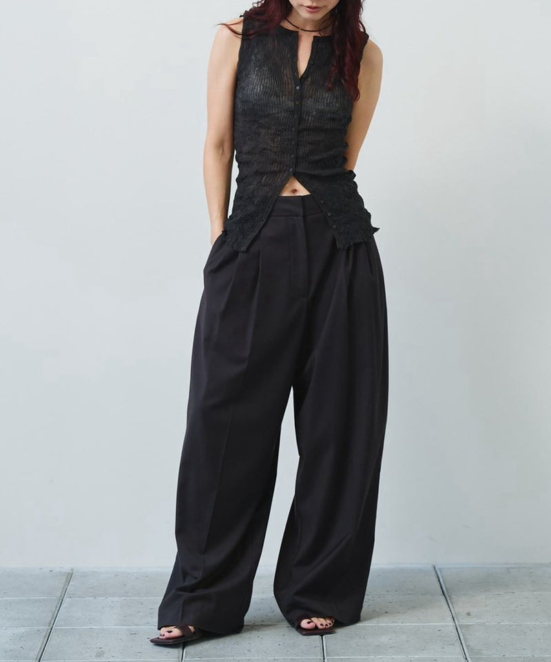 2027年2月下旬～3月中旬頃入荷予定【TODAYFUL / トゥデイフル】Lightweight Tuck Trousers / ライトウェイトタックトラウザーズ