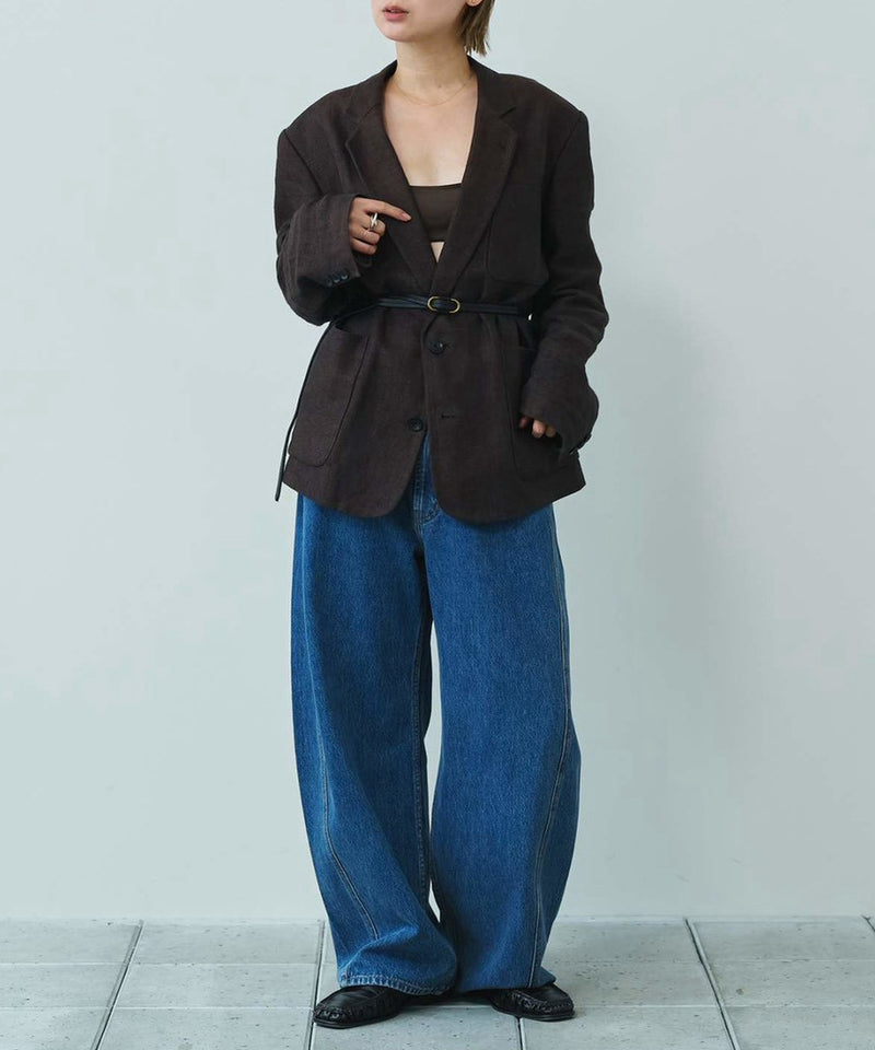 2027年3月上旬～下旬頃入荷予定【TODAYFUL / トゥデイフル】Boyfriend Linen Jacket / ボーイフレンドリネンジャケット