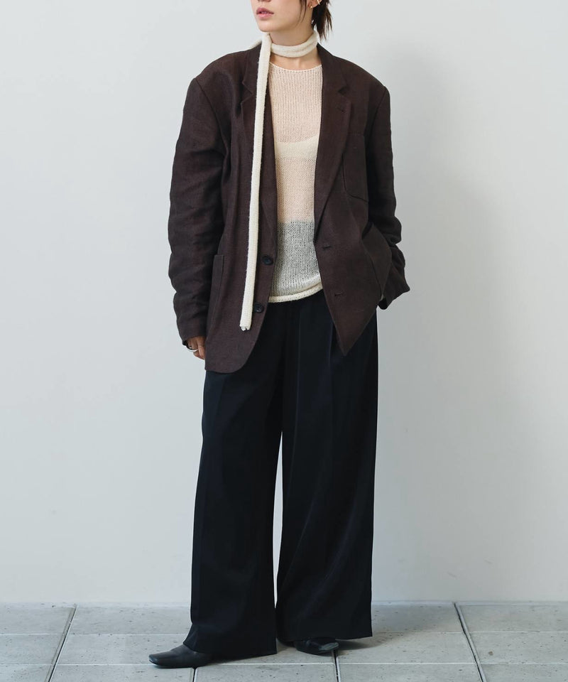 2027年3月上旬～下旬頃入荷予定【TODAYFUL / トゥデイフル】Boyfriend Linen Jacket / ボーイフレンドリネンジャケット