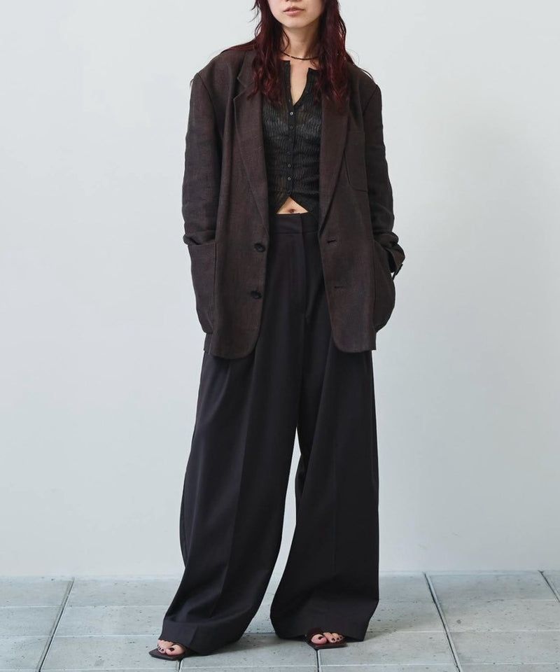 2027年3月上旬～下旬頃入荷予定【TODAYFUL / トゥデイフル】Boyfriend Linen Jacket / ボーイフレンドリネンジャケット