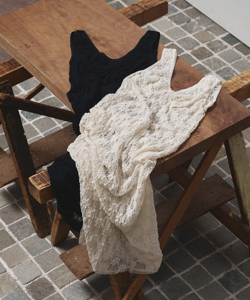 2027年4月中旬～5月上旬頃入荷予定【TODAYFUL / トゥデイフル】Shrink Lace Dress / シュリンクレースドレス