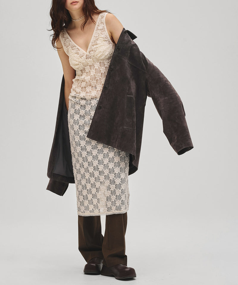 2027年4月中旬～5月上旬頃入荷予定【TODAYFUL / トゥデイフル】Shrink Lace Dress / シュリンクレースドレス