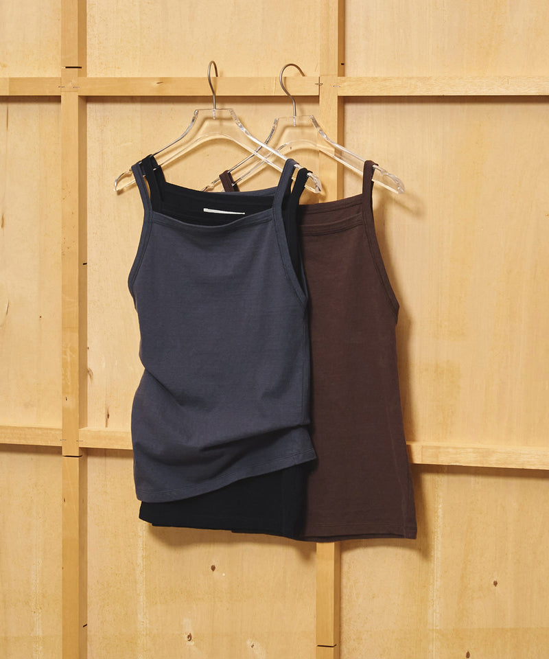 2027年5月上旬～下旬頃入荷予定【TODAYFUL / トゥデイフル】Squareneck Slub Camisole / スクエアネックスラブキャミソール