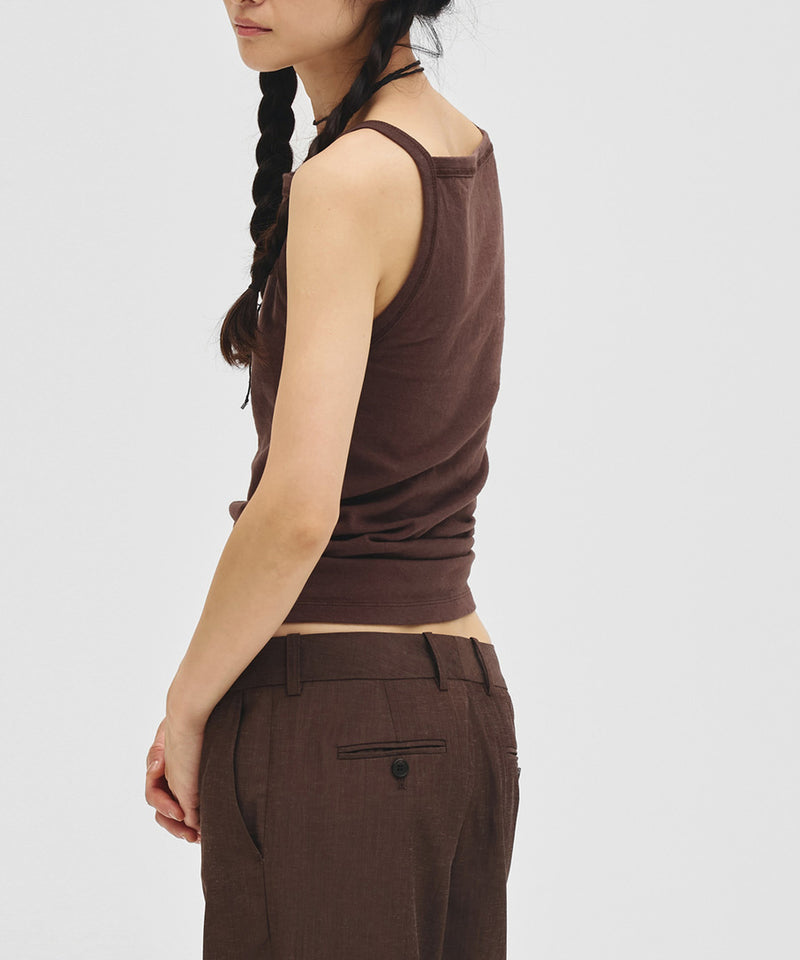 2027年5月上旬～下旬頃入荷予定【TODAYFUL / トゥデイフル】Squareneck Slub Camisole / スクエアネックスラブキャミソール