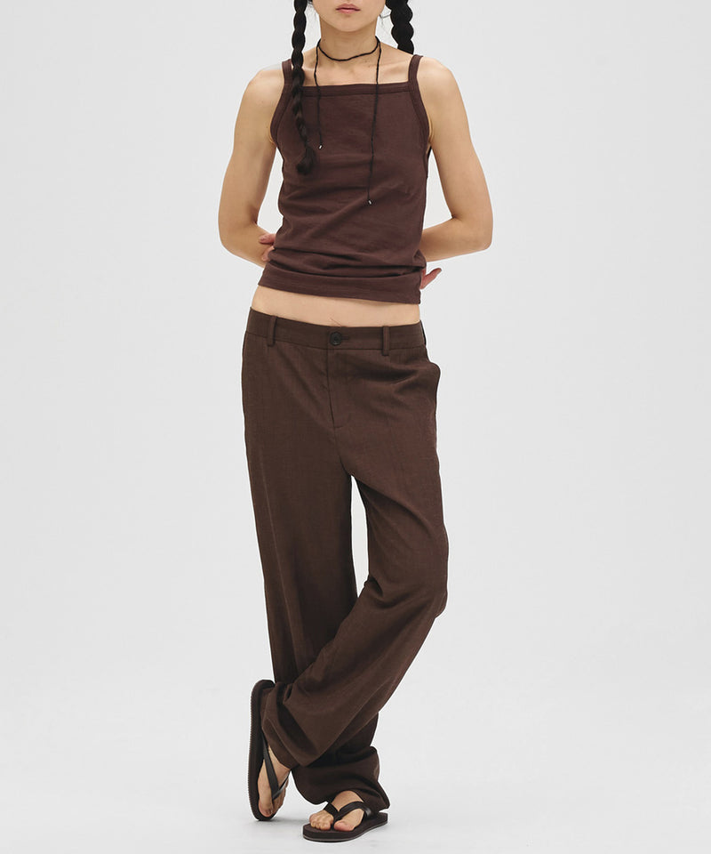 2027年5月上旬～下旬頃入荷予定【TODAYFUL / トゥデイフル】Squareneck Slub Camisole / スクエアネックスラブキャミソール