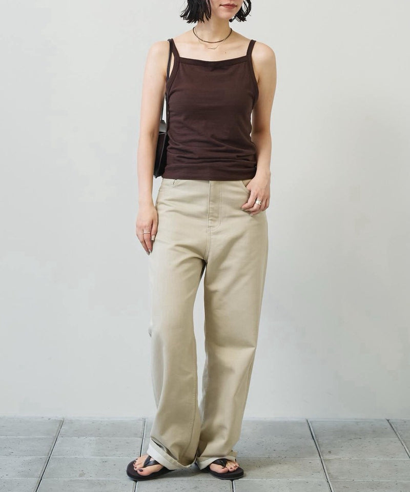 2027年5月上旬～下旬頃入荷予定【TODAYFUL / トゥデイフル】Squareneck Slub Camisole / スクエアネックスラブキャミソール
