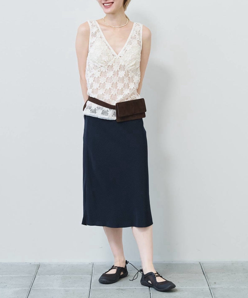 2027年4月中旬～5月上旬頃入荷予定【TODAYFUL / トゥデイフル】Shrink Lace Tanktop / シュリンクレースタンクトップ