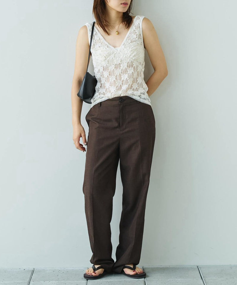 2027年4月中旬～5月上旬頃入荷予定【TODAYFUL / トゥデイフル】Shrink Lace Tanktop / シュリンクレースタンクトップ
