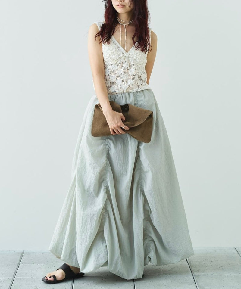 2027年4月中旬～5月上旬頃入荷予定【TODAYFUL / トゥデイフル】Shrink Lace Tanktop / シュリンクレースタンクトップ