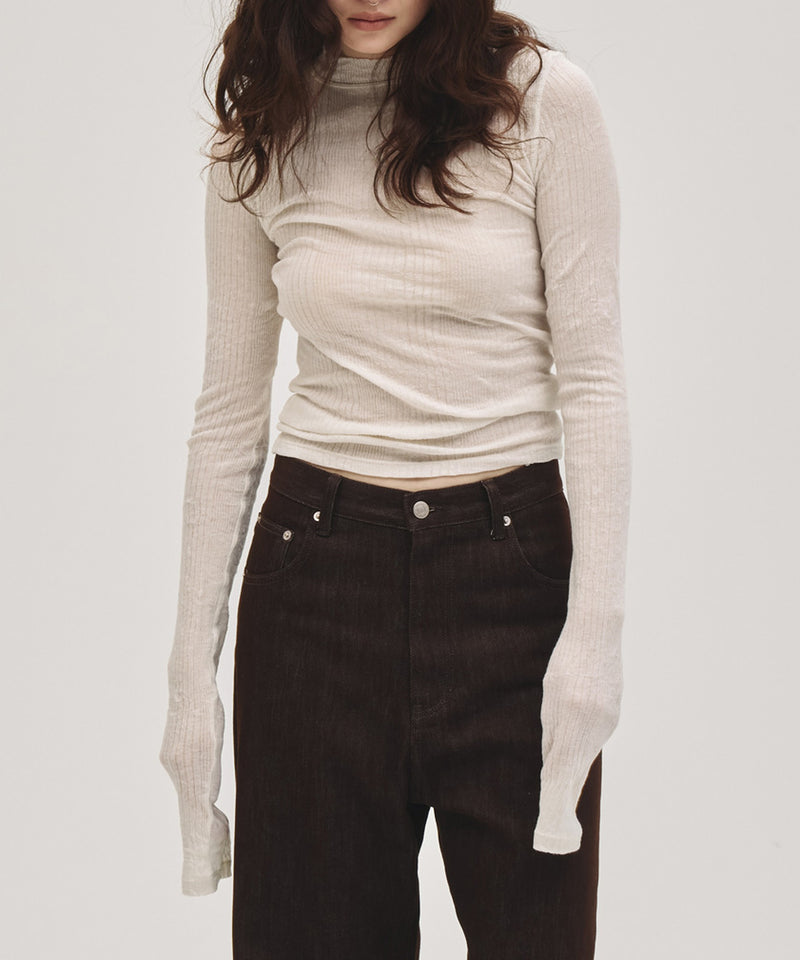 2027年3月中旬～4月上旬頃入荷予定【TODAYFUL / トゥデイフル】Washer Rib Long T-shirts / ウォッシャーリブロングTシャツ