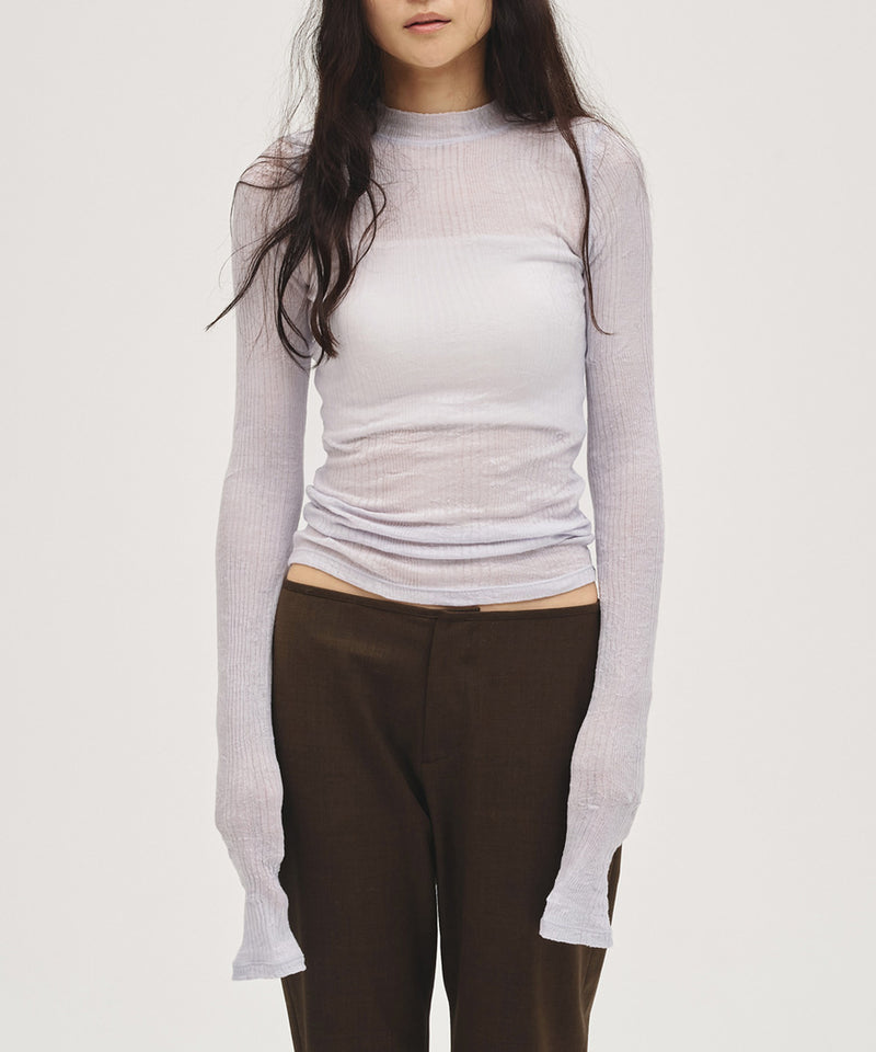 2027年3月中旬～4月上旬頃入荷予定【TODAYFUL / トゥデイフル】Washer Rib Long T-shirts / ウォッシャーリブロングTシャツ