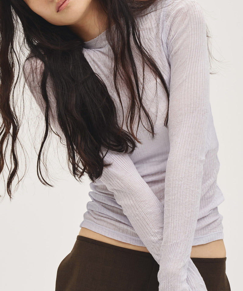 2027年3月中旬～4月上旬頃入荷予定【TODAYFUL / トゥデイフル】Washer Rib Long T-shirts / ウォッシャーリブロングTシャツ