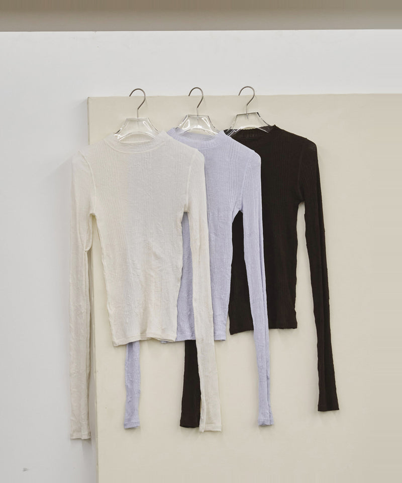 2027年3月中旬～4月上旬頃入荷予定【TODAYFUL / トゥデイフル】Washer Rib Long T-shirts / ウォッシャーリブロングTシャツ