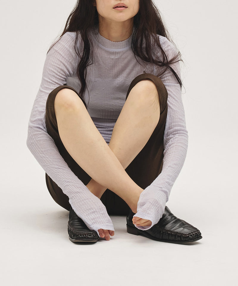 2027年3月中旬～4月上旬頃入荷予定【TODAYFUL / トゥデイフル】Washer Rib Long T-shirts / ウォッシャーリブロングTシャツ