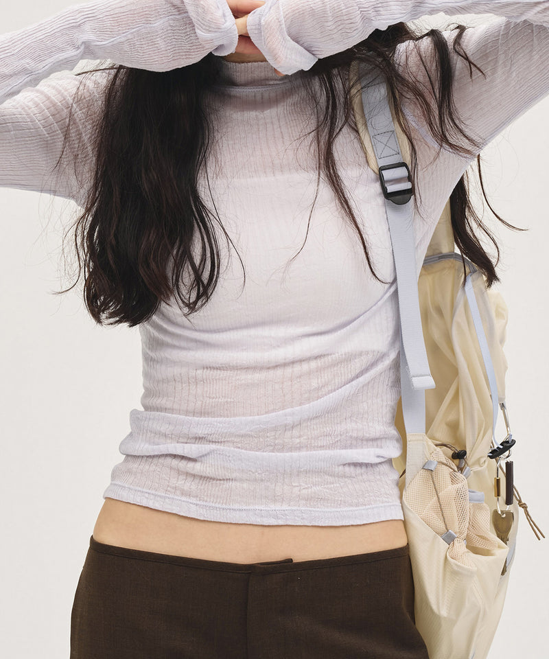 2027年3月中旬～4月上旬頃入荷予定【TODAYFUL / トゥデイフル】Washer Rib Long T-shirts / ウォッシャーリブロングTシャツ