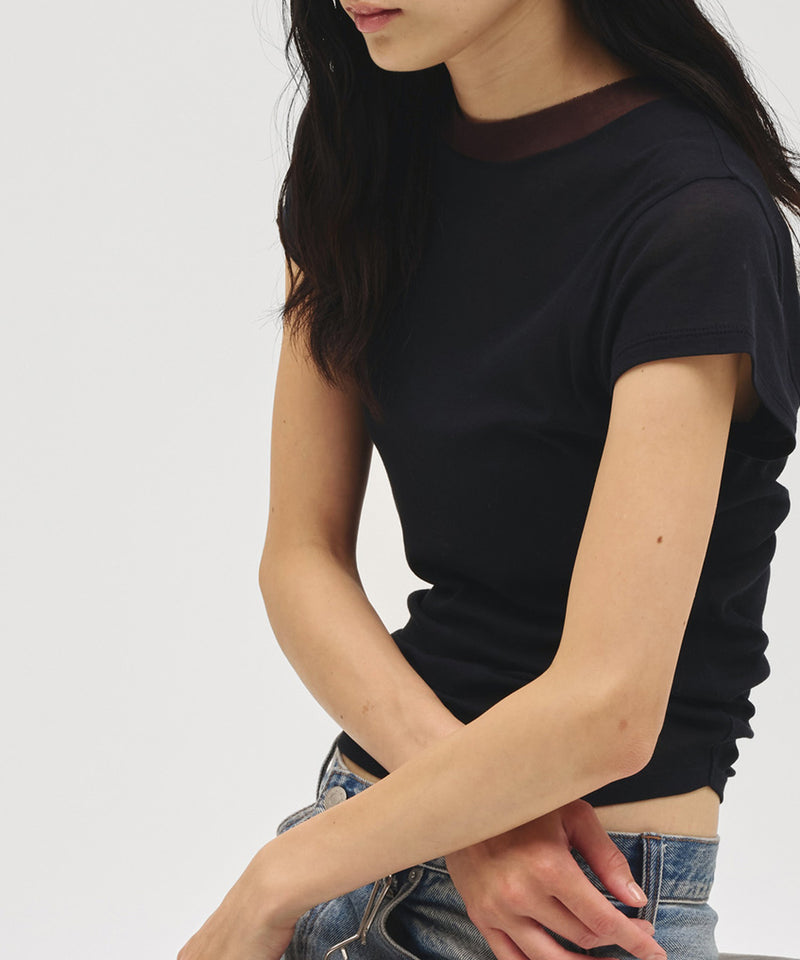 2027年5月中旬～6月上旬頃入荷予定【TODAYFUL / トゥデイフル】Sheer Fraice T-shirts / シアーフライスTシャツ