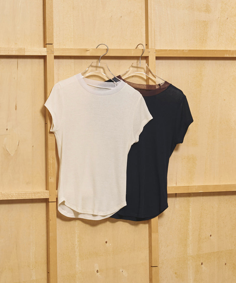 2027年5月中旬～6月上旬頃入荷予定【TODAYFUL / トゥデイフル】Sheer Fraice T-shirts / シアーフライスTシャツ