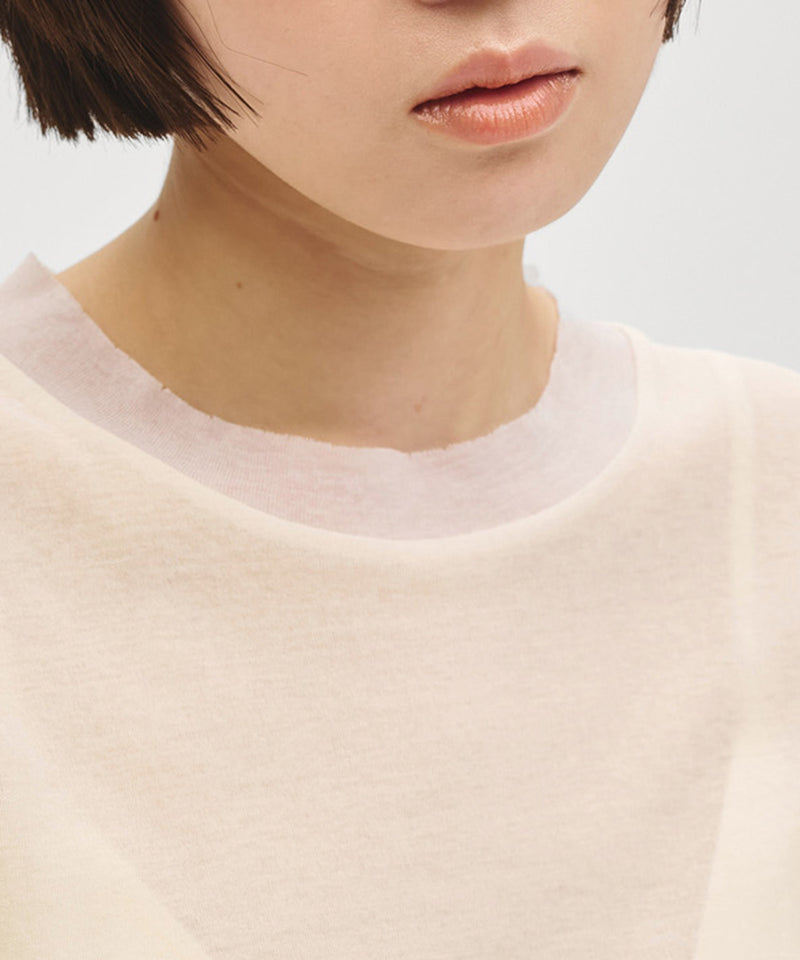 2027年5月中旬～6月上旬頃入荷予定【TODAYFUL / トゥデイフル】Sheer Fraice T-shirts / シアーフライスTシャツ