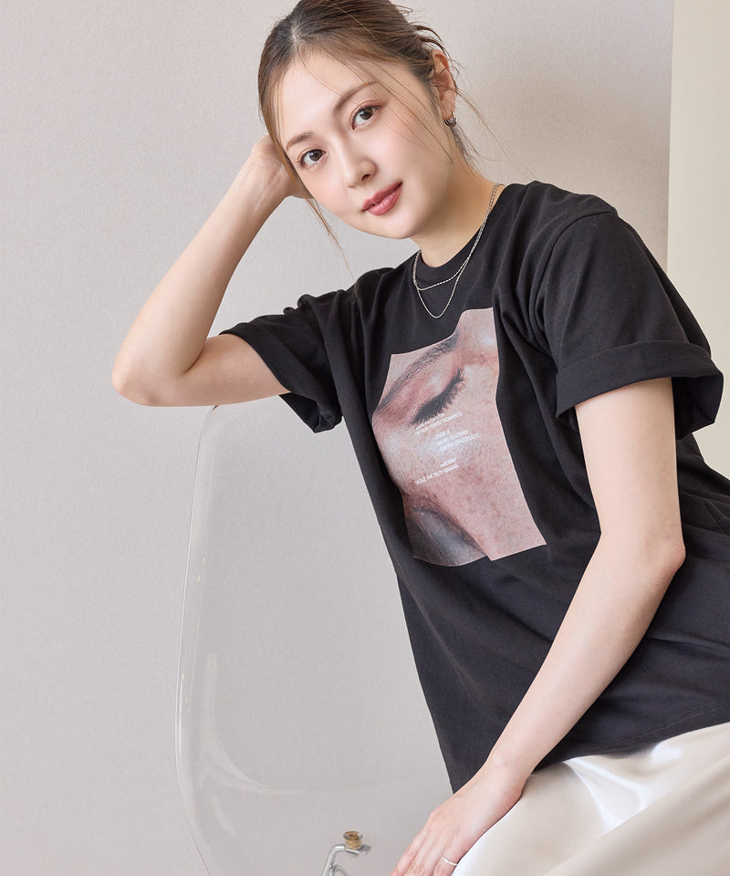 【抜け感が叶う】フォトプリントTシャツ