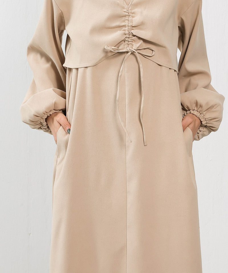 【2点セットで着回し力抜群！】前後2WAY セットアップ キャミワンピース