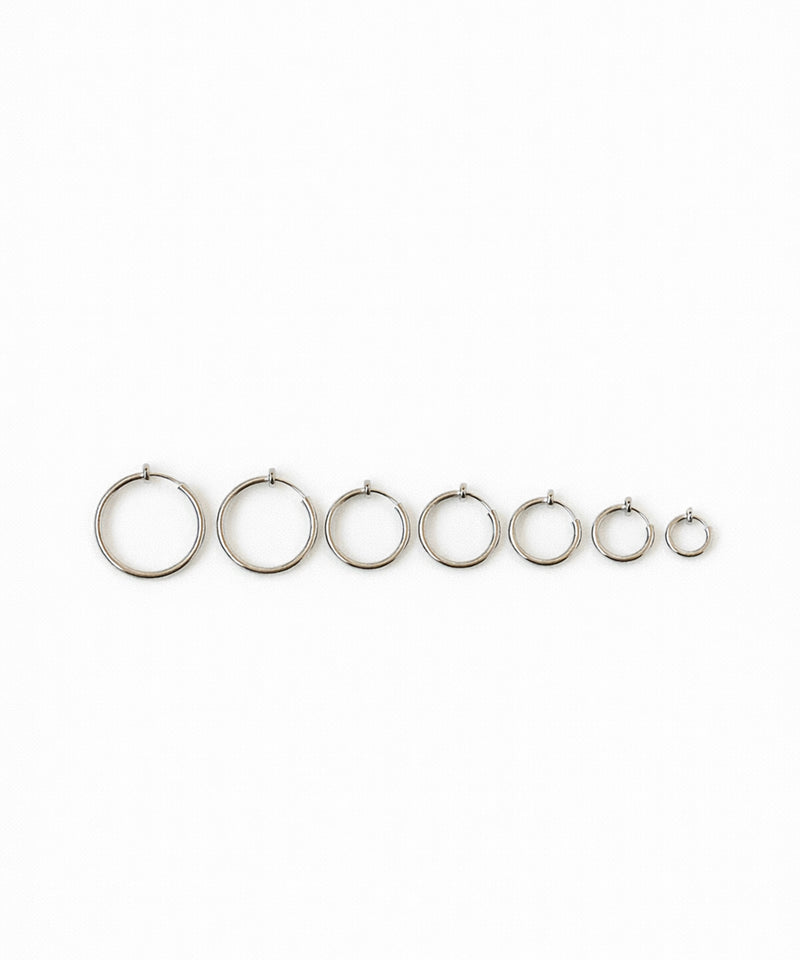 【ORLEAN】シンプルフープイヤリング 太さ2.2mm