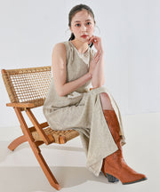 ベージュ / 身長：160cm