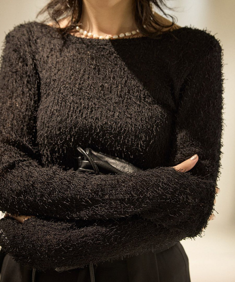 【Mewl/ミュール】ブークレーバックオープンTOPS