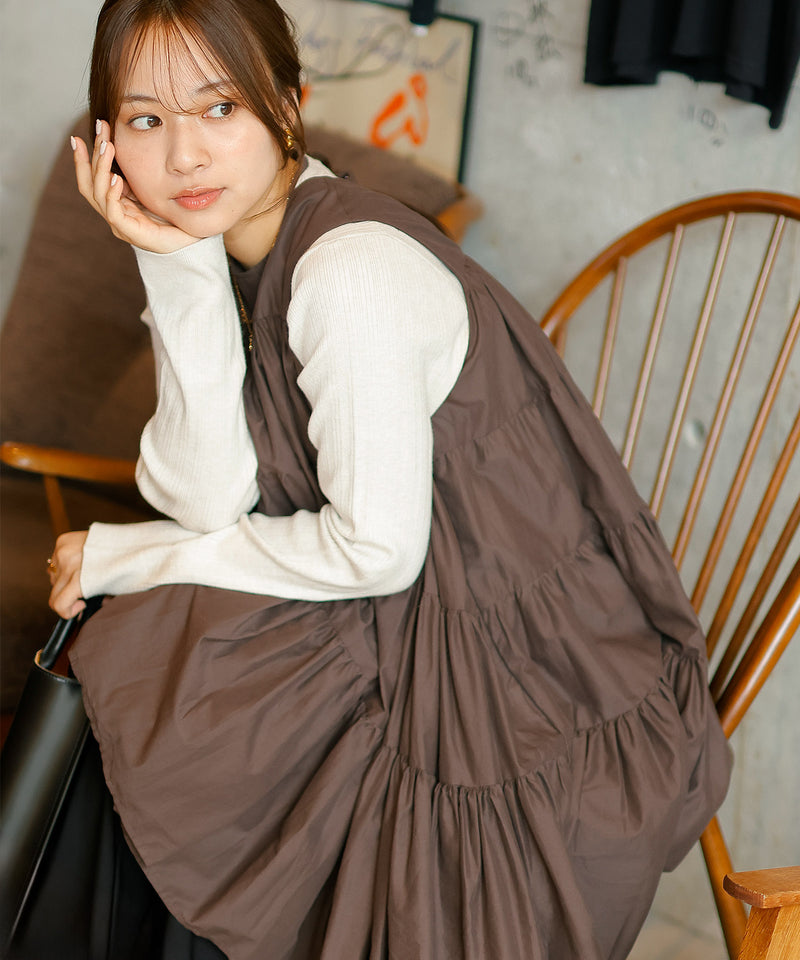 ブラウン / 身長：158cm / 着用：フリー
