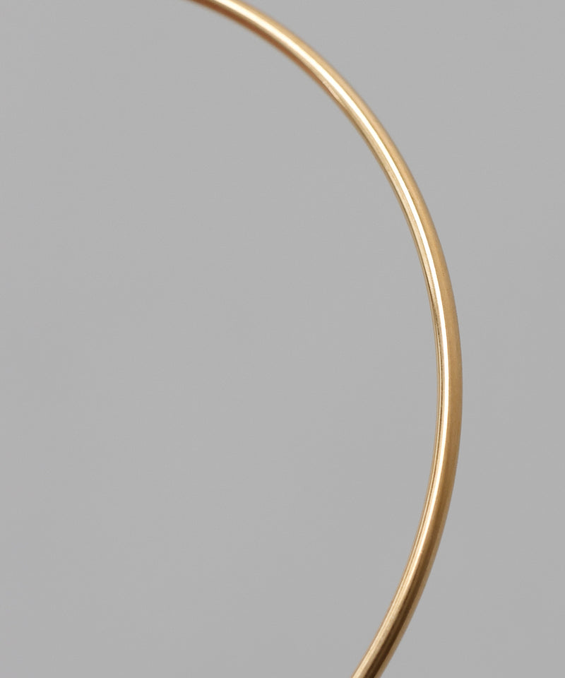 【ORLEAN】 シンプルフープピアス 6cm サージカルステンレス