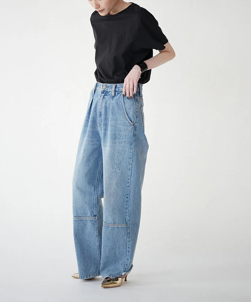 【YENN/イエン】HIGH RISE TUCK WIDE PT/ハイライズ タック ワイド パンツ