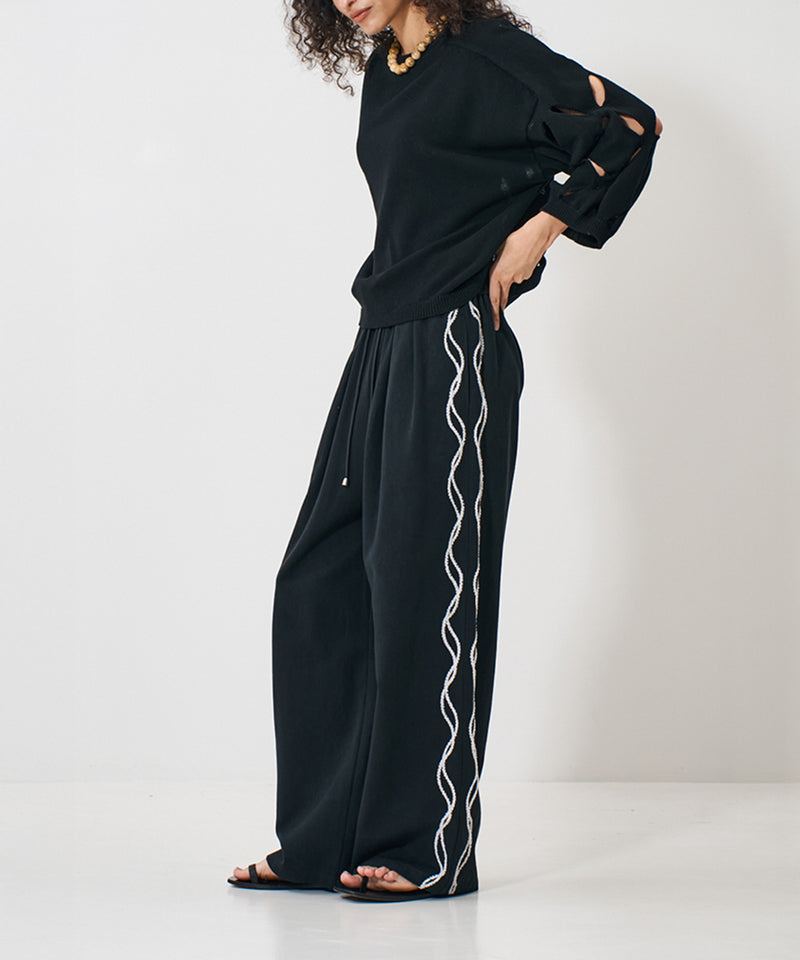 【YENN/イエン】CUT OUT PATTERN PO/カットアウトパターンプルオーバー